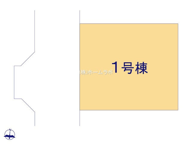 【新築】坂戸市清水町７期 全１棟の区画図|綺麗な整形地です