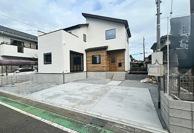 【新築】坂戸市清水町７期 全１棟の外観|工事順調に進んでおります！