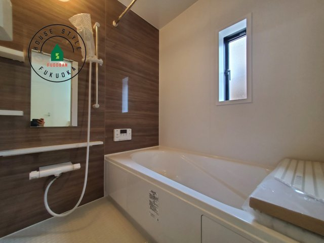 福岡市西区今宿東3丁目第10-6棟(4号棟)の内観：施工例|浴室は一日の疲れを癒す場所だから、家族みんながゆったりできる快適設計。追い炊き機能付きオートバス。安定した温度で、いつでも快適に入浴できます。