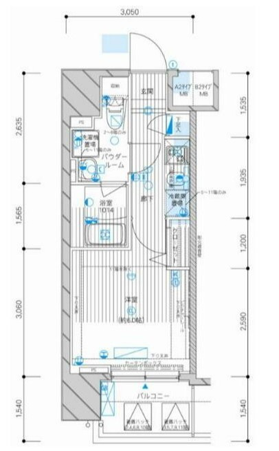 メインステージ八幡山の間取り