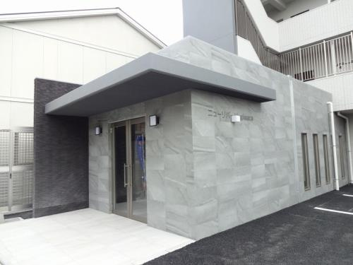 熊本市中央区萩原町の賃貸マンションのエントランス