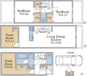 【間取り】 | ご自宅から現地まで、当社スタッフがお車にて、「お迎え・お送り」をしております。ぜひお気軽にお問い合わせくださいませ♪