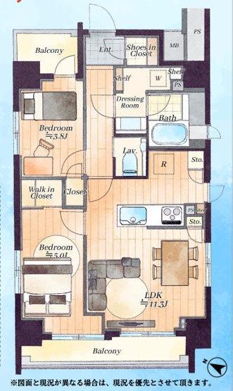 【間取り】 | ★仲介手数料半額★TOKYOMARKS(丸の内線淡路町から徒歩2分の立地）