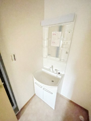 【洗面所】レパード板戸