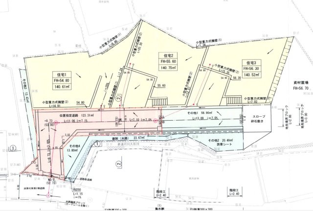 【区画図】 | 新造成地　矢野東7丁目　建築条件ナシ！