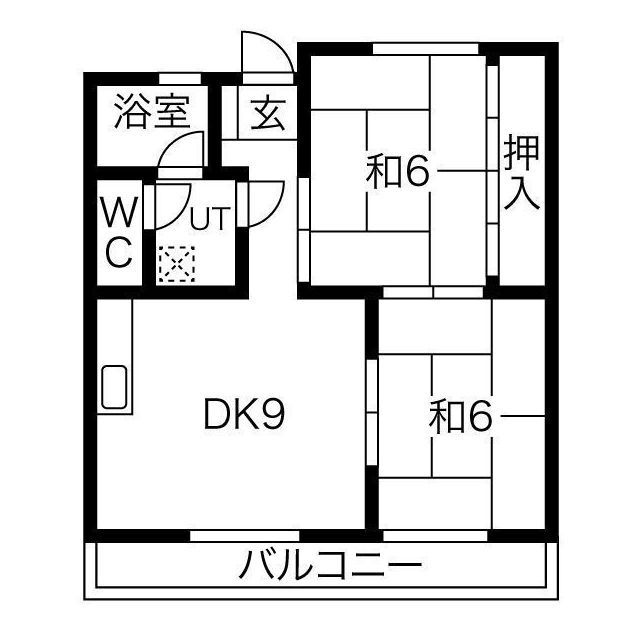 岐阜市柳津町東塚４丁目のアパートの間取り