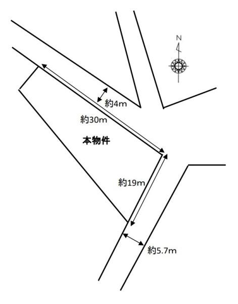 磯城郡田原本町大字八尾の売地の土地図