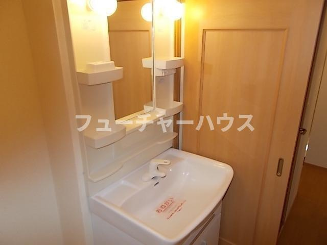 アルメリアＡの洗面所|広い洗面スペース