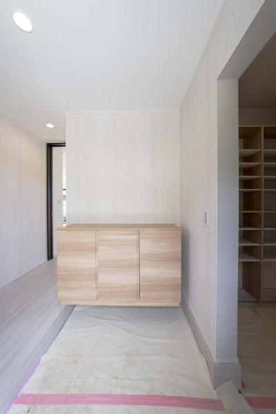 横浜市栄区庄戸１丁目の新築一戸建の玄関