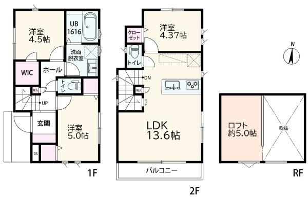 横浜市栄区犬山町の新築一戸建の間取り