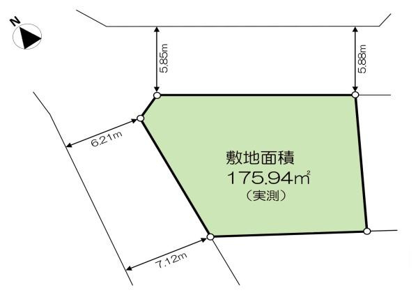 横浜市瀬谷区宮沢２丁目の売地の土地図