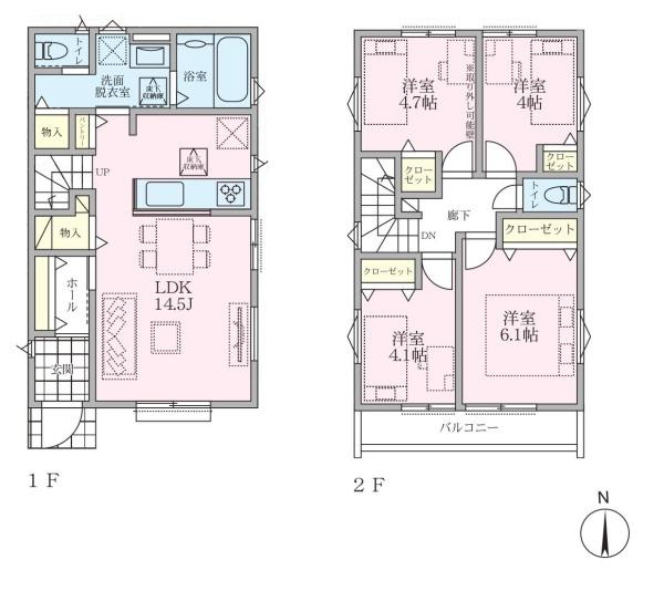 横須賀市浦上台２丁目の新築一戸建の間取り
