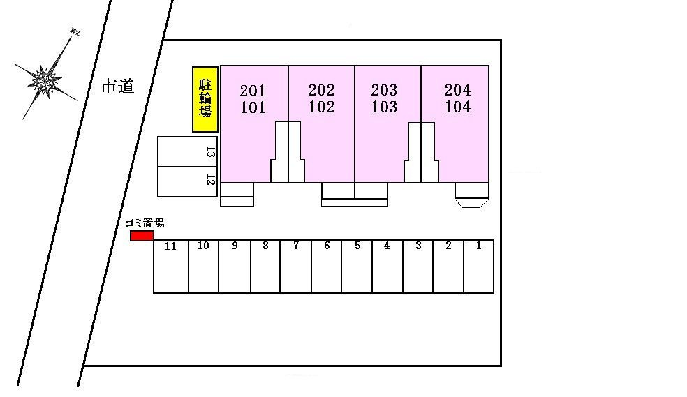 サンリットガーデンＧの区画図