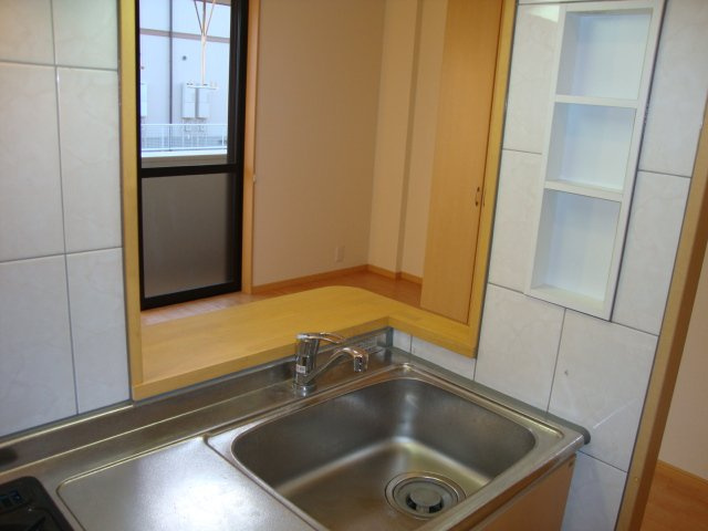 サンパレスⅢのキッチン|カウンターキッチン