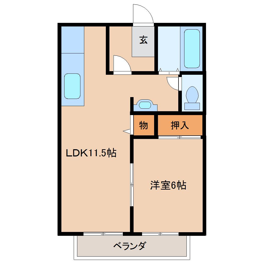 パナハイツヴィレッジCの間取り