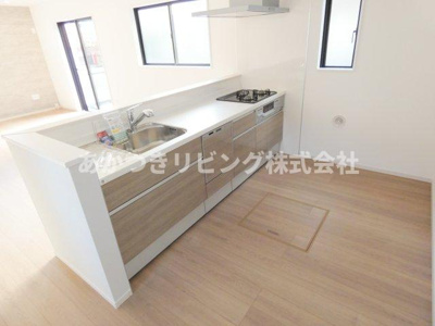 【キッチン】 | LIGARE下都賀郡壬生町41期 | 傷のつきにくい人工大理石天板システムカウンターキッチン♪