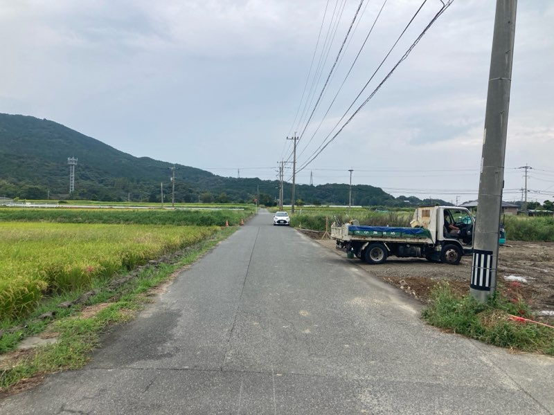 福岡市西区今宿上ノ原　売り土地【ブルーミングガーデン7号地】の外観|現地写真 2025年10月中旬　造成工事完了時期 2025年11月中旬予定