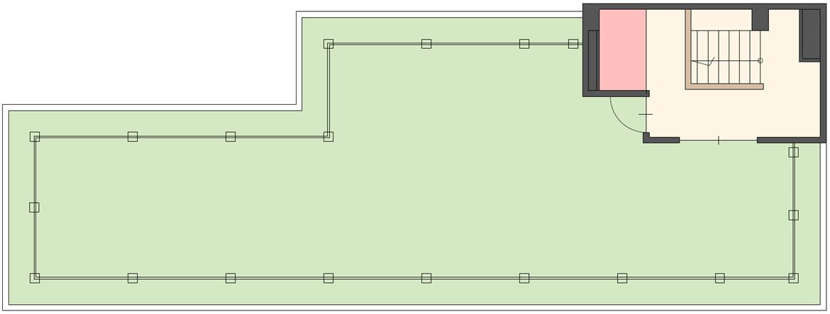 ワンちゃんが走り回れる屋上付き。洗濯物も干すことができます。