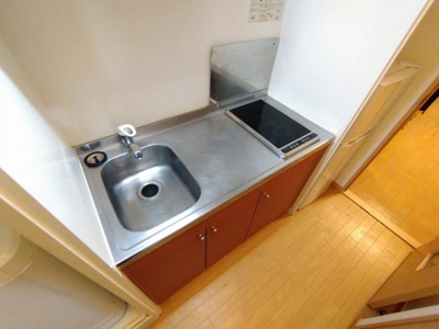 【キッチン】 | レオパレスＡＮＮＥＸタチバナ | シングルレバー設置　シンク広めです♪