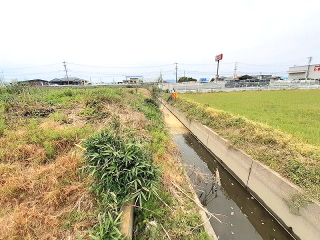 宇城市小川町北新田の売地の外観