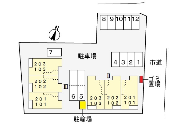 レディーバードⅡの区画図