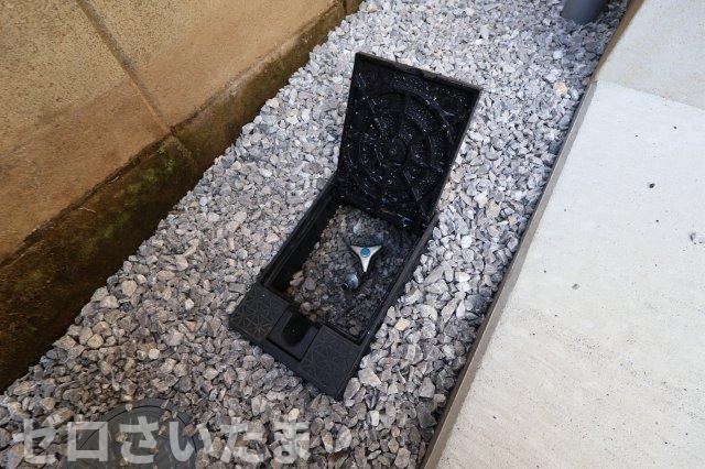 南区大谷場２丁目4-2(1号棟)新築一戸建てのその他|散水栓
撮影日 2025年10月23日 13:50 晴れ