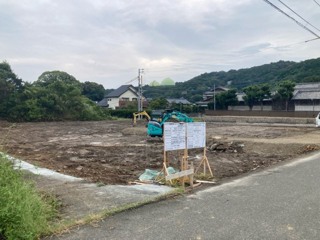 福岡市西区今宿上ノ原　売り土地【ブルーミングガーデン3号地】の外観|現地写真 2025年10月中旬　造成工事完了時期 2025年11月中旬予定