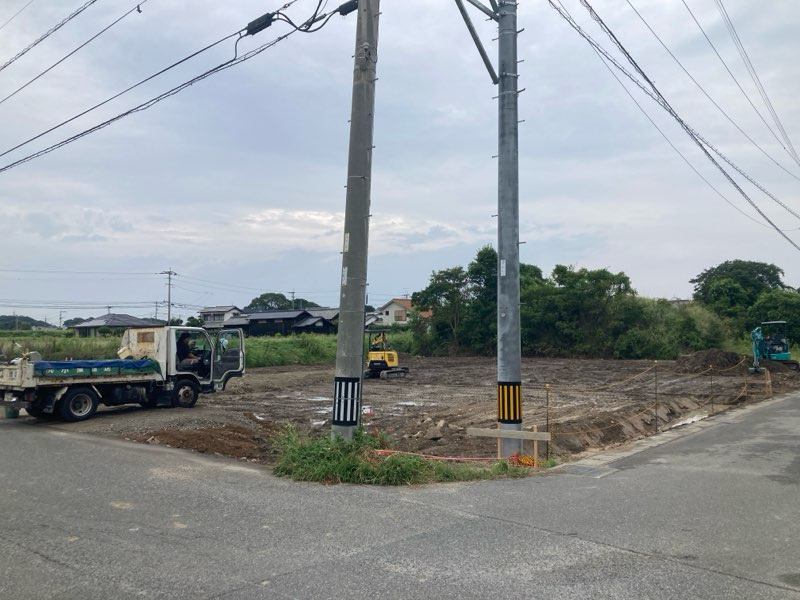 福岡市西区今宿上ノ原　売り土地【ブルーミングガーデン3号地】の外観|現地写真 2025年10月中旬　造成工事完了時期 2025年11月中旬予定