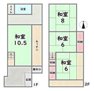 【その他】 | 中京区西ノ京南円町　建築条件なし | 現況間取り