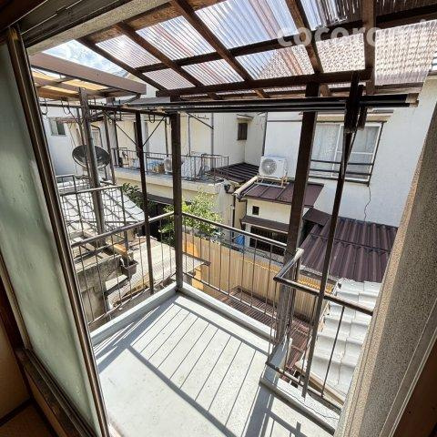 黒原新町テラスのバルコニー