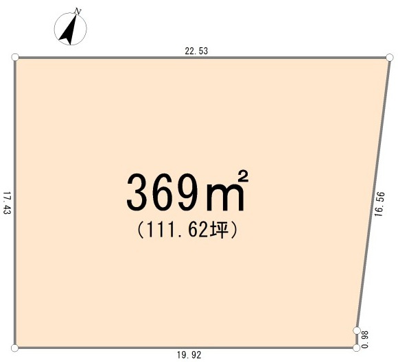 東松山市大字松山　土地111坪の土地図