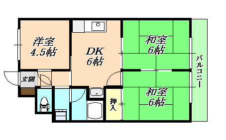 多聞ニューハイツの間取り