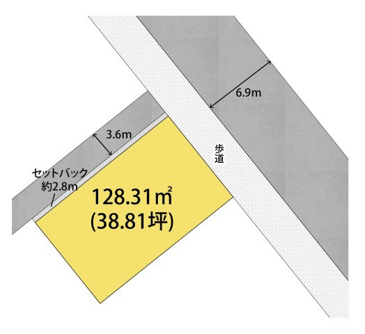 和歌山市餌差町1丁目・土地・127408の区画図