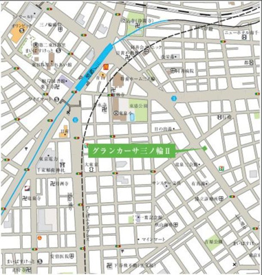 【地図】 | グランカーサ三ノ輪Ⅱ
