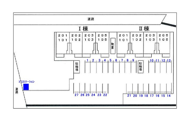 サウスレイクマーサ壱番館　Ⅰの区画図
