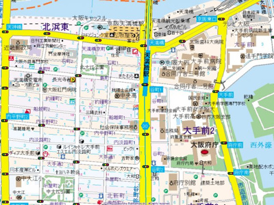 【地図】 | プレサンス天満橋ヴェルエラ