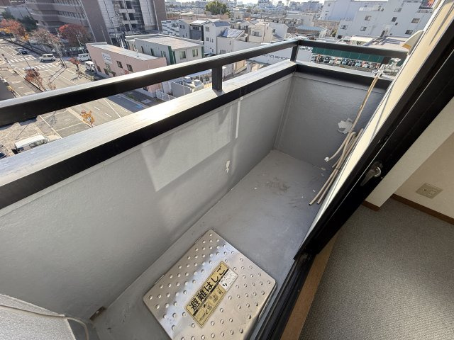 郷原マンションのバルコニー