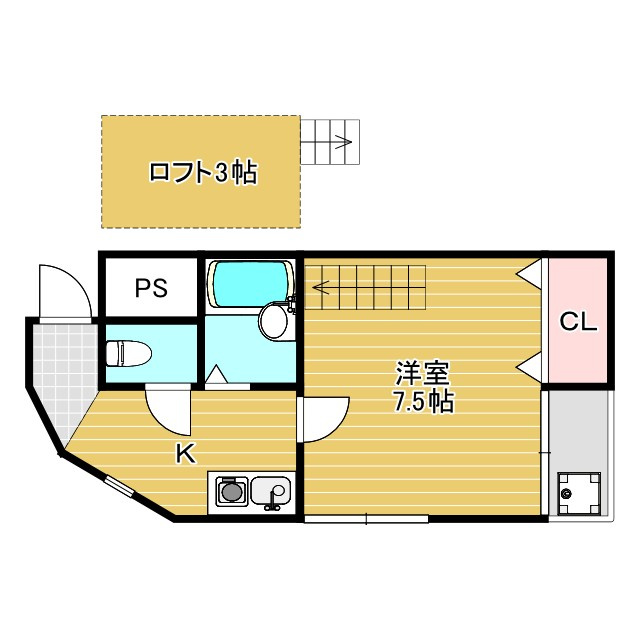 郷原マンションの間取り