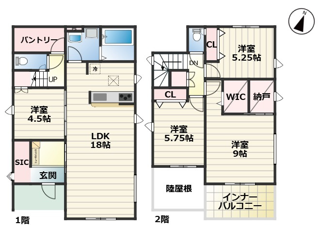 GRAFARE瀬戸市品野町5期｜名古屋市の戸建ならホームアップの間取り
