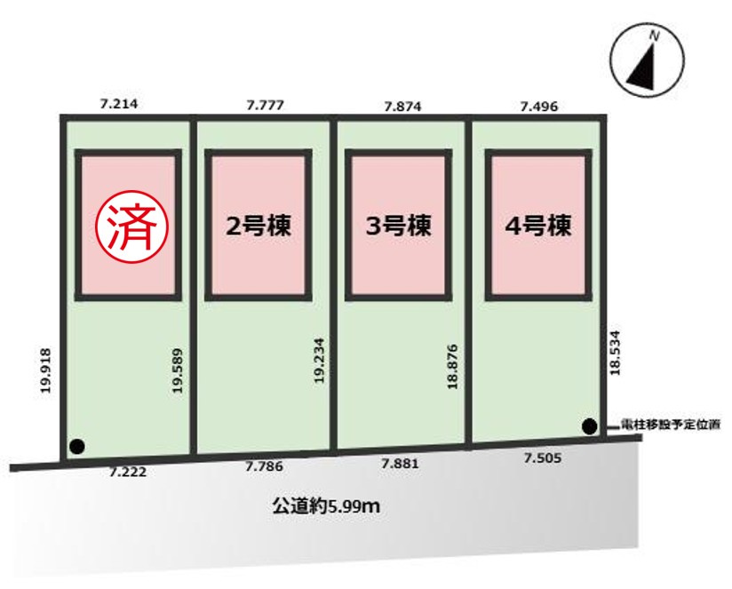 GRAFARE瀬戸市品野町5期｜名古屋市の戸建ならホームアップの区画図