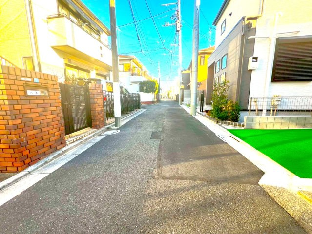 杉並区下井草１丁目　新築一戸建　中央線　阿佐ヶ谷の前面道路含む現地写真