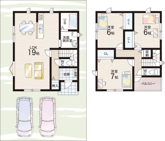 24(土)25(日)現地説明会　貝塚市東山　未入居　限定1邸の間取り|32号地