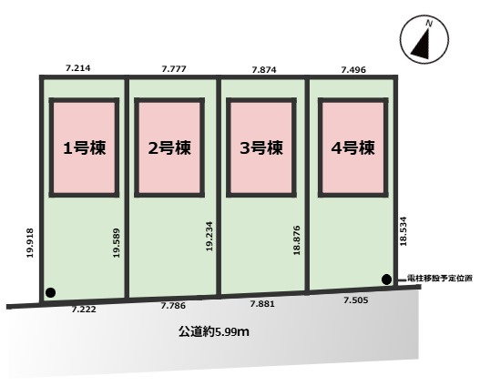 GRAFARE瀬戸市品野町5期｜名古屋市の戸建ならホームアップの区画図