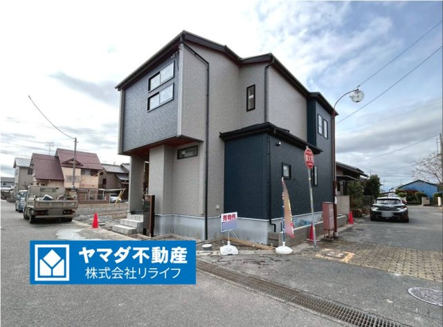 ブルーミングガーデン　一宮市三条　全1区画分譲の外観|■1号棟
■YAMADA電機の　ヤマダ不動産　株式会社リライフ　一宮店■
【長期優良住宅認定】仕様のおうち！
東栄住宅の家は、全棟「耐震等級３級」「設計・住宅性能評価書取得」で信頼の高い住宅です。