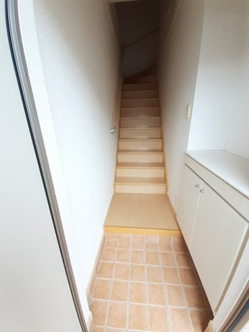 メゾン山中　Ｂの玄関|シンプルで使いやすい玄関です