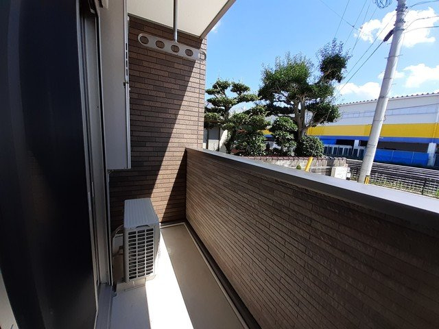 ソレイユ　Ｂのバルコニー|開放的で明るい空間を演出してくれるバルコニーです