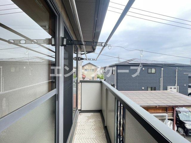 ミルキーウェイAのバルコニー|高崎、前橋のお部屋探しはエンドスケープまで！お客様の理想お聞かせ下さい♪