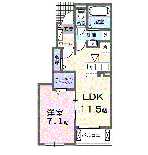 ステーション大美野の間取り
