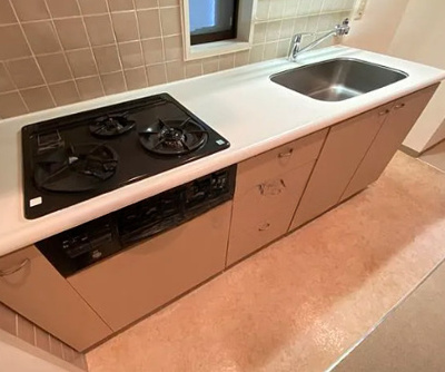 【キッチン】 | パーク・ノヴァ亀戸 | コンパクトなキッチンで掃除もラクラク