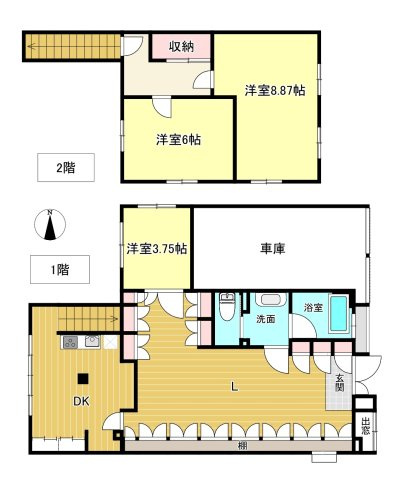 伊東市大原　オーナーチェンジ物件の間取り|3LDKの間取り